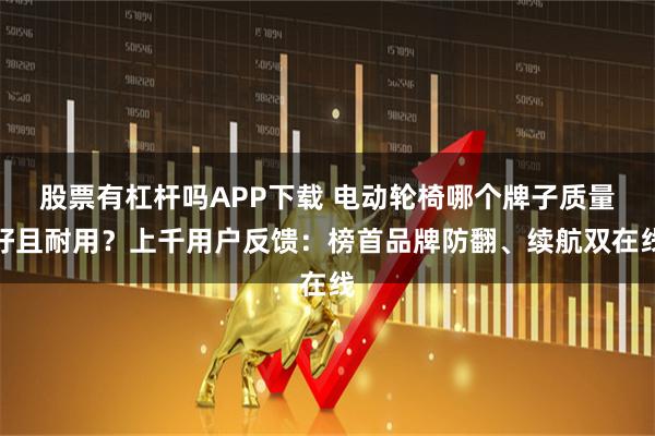股票有杠杆吗APP下载 电动轮椅哪个牌子质量好且耐用？上千用户反馈：榜首品牌防翻、续航双在线