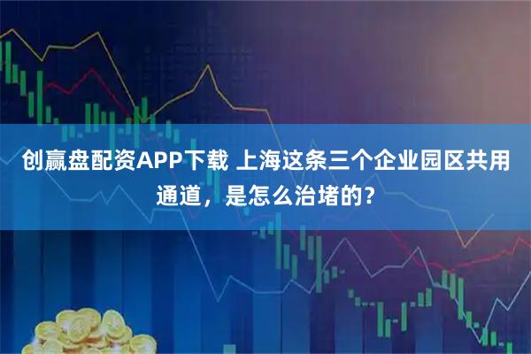 创赢盘配资APP下载 上海这条三个企业园区共用通道,是怎么治堵的?